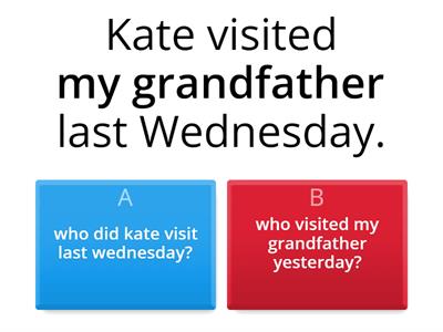 Subject and Object Questions