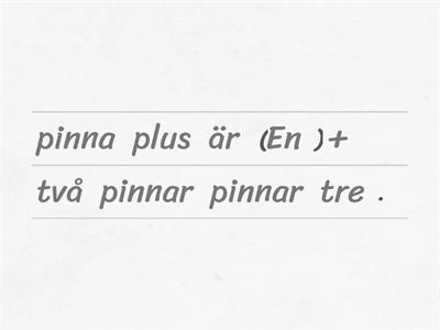 OSCARS PINNAR del 2 word scramble