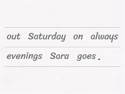 Adverbs of frequency sentences