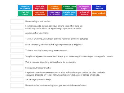 Modismos 9. Trabajo C1