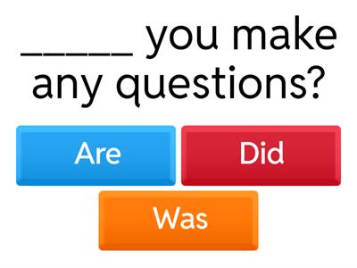 Asking questions- A1-A2