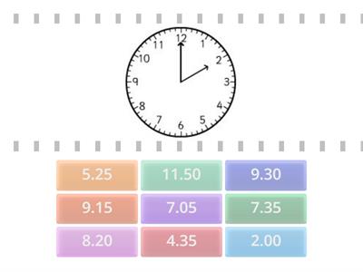 Time with analogue clocks