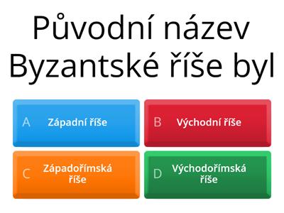 Byzantská říše - opakování