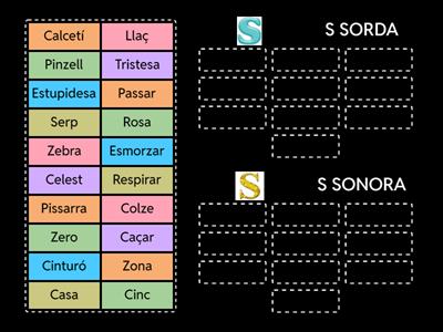  LA "S" SORDA i SONORA