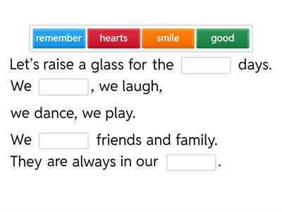 Accessible Lyrics – Memories (Easy English Version)