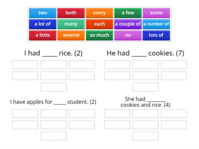 Count and Noncount Quanitifers