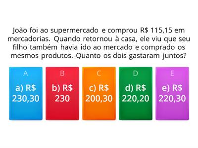 Operações Matemáticas