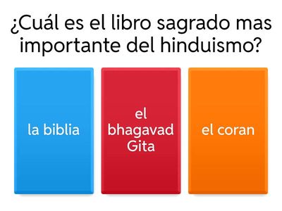 cuestionario hinduista