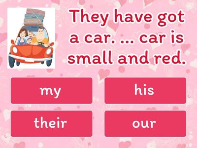 Possessive adjectives