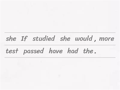 Conditionals: third