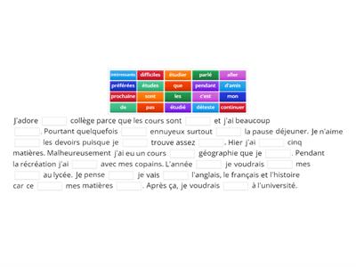 Y10 school subjects practice 