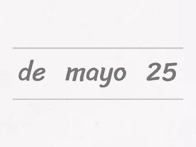 ¿cuando comienza la "semana de mayo"?