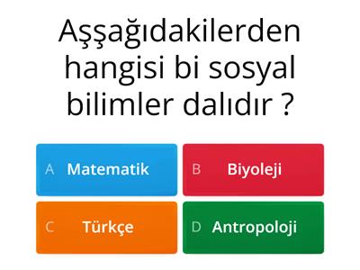 6.sınıf sosyal bilgiler 4.ünite test