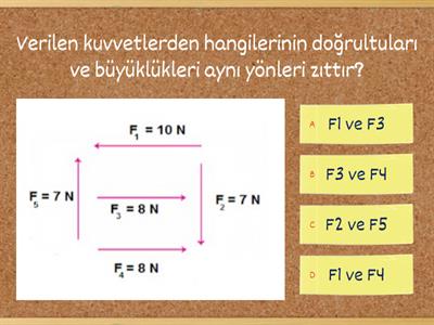 6.sınıf Bileşke Kuvvet Fen Bilimleri