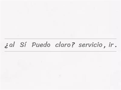 Ordenar frases