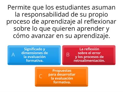 EVALUACION FORMATIVA