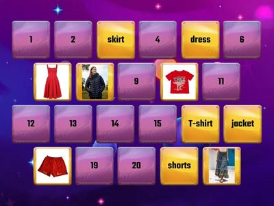 MEMORY GAME clothes