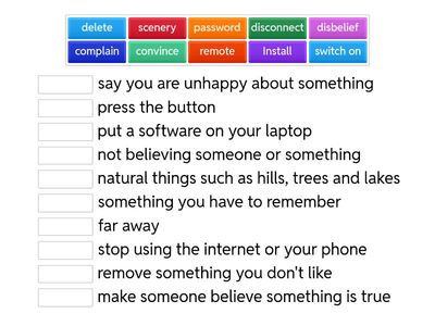 Vocabulary review (Digital Detox)