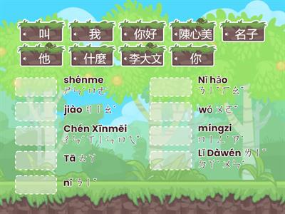 華語向前走第一課(單字)