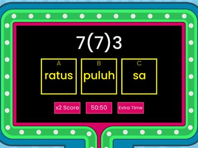 Nilai tempat dan nilai digit