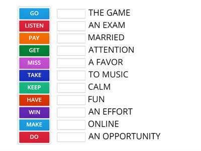 COLLOCATIONS