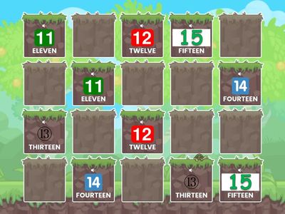 NUMBERS FROM 11 TO 20