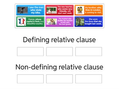 Defining and non-defining relative clauses