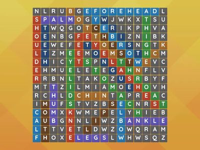 Crossword body parts