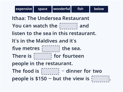 Three Unusual Restaurants