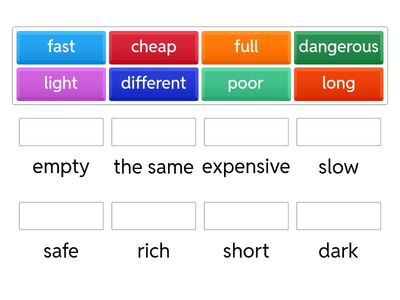  Opposite adjectives EF Elem