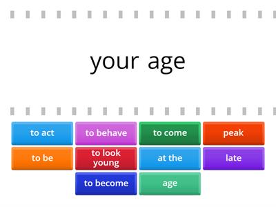 Speak Out Upper-Intermediate 6 Age Collocations