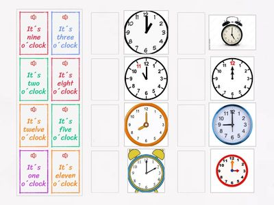 What time is it? (O´clock)