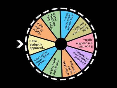 first conditional (handling difficult situations at work)