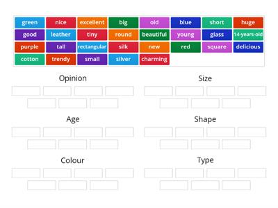 Adjectives order