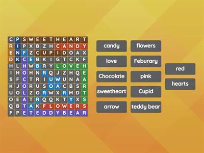 Smarr Valentines Day Word Search 