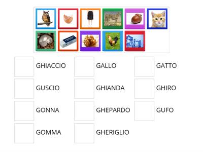  GA-GO-GU-GHE-GHI  SUONI DURI