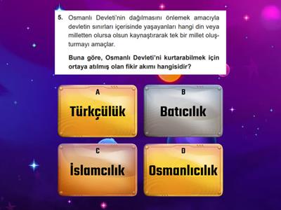 T.C. İnkılap Tarihi ve Atatürkçülük TEST