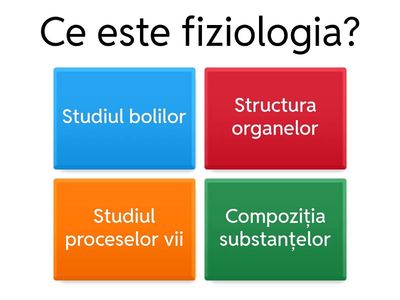 SET 1 – FIZIOLOGIA GENERALĂ ȘI COMPOZIȚIA CHIMICĂ A MATERIEI VII