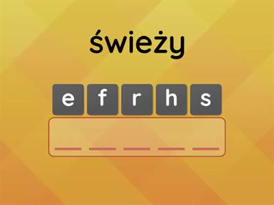  E8 Żywienie-przymiotniki