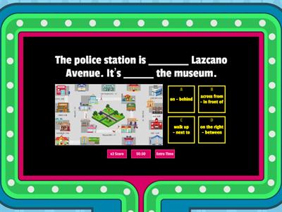 Giving directions / locations.