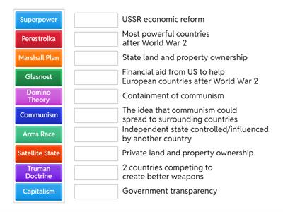 Cold War Key Terms