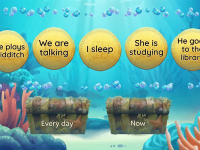  tense game- present simple and preent progressive