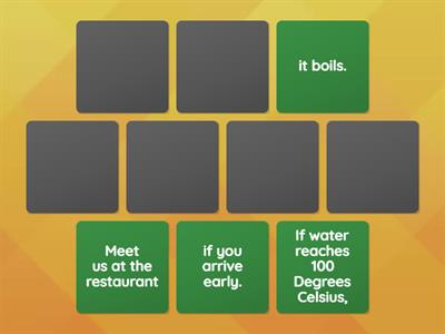 Zero conditional sentences