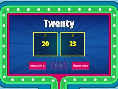 Numbers from 1 to 1000