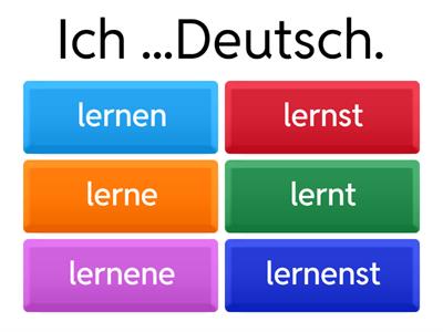 Konjugation/conjugation(regular, irregular)