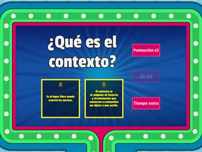 Ejemplos: Contexto de producción 