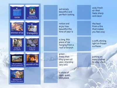 🌬️ 🧊Exploring winter aesthetics (vocabulary 2) 