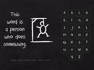 ar, er, or unaccented final syllables hangman