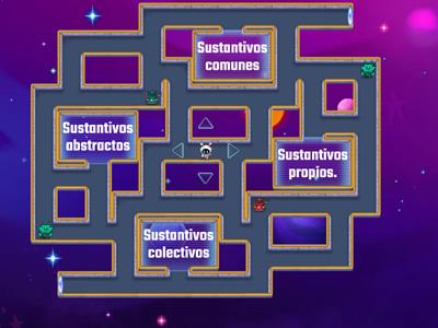 Persecución en el laberinto de Clasifica los sustantivos