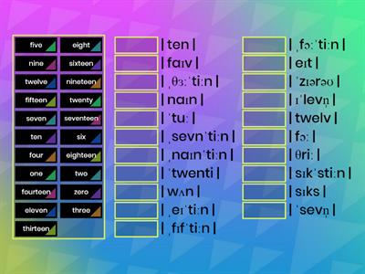 1A - Pronunciation (numbers)